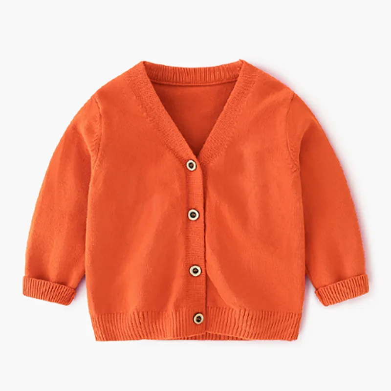 
baby knit long sleeve button cardigan children clothing kids sweaters 