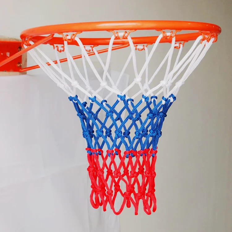 Высококачественная сверхпрочная белая сетка для баскетбола в помещении/на открытом воздухе 4 мм универсальные ворота с подставкой и спинкой