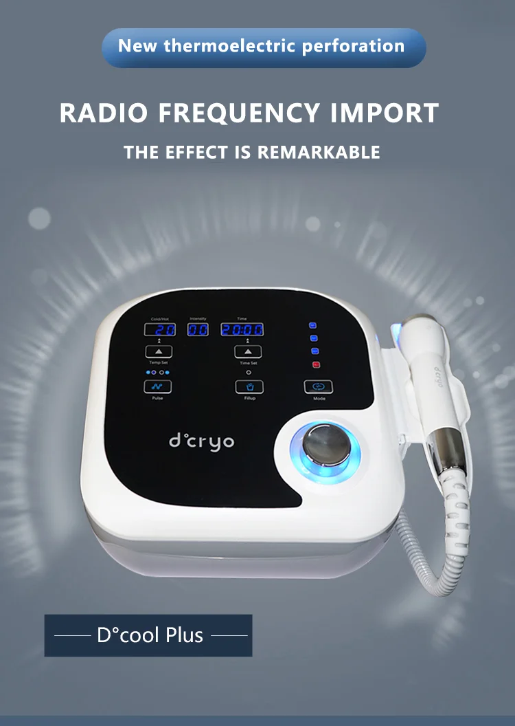 Dcryo no-needle mesotherapy lectroporation beauty equipment wrinkle remover skin tightening microcurrent face lift f