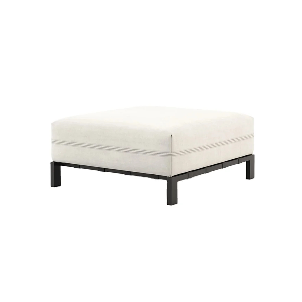 Modern garden outdoor furniture metal one seat sofa  for Courtyard