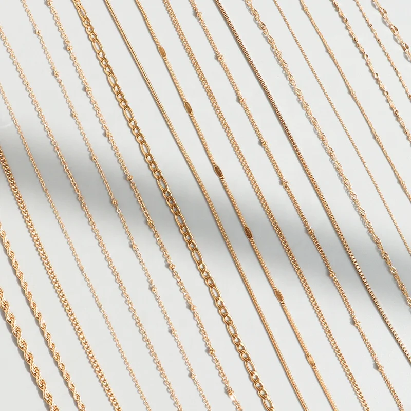 3mm Chunky Gold Filled Stainless Steel Statement Twisted Rope Chain Choker Necklace Bracelet Set for Women