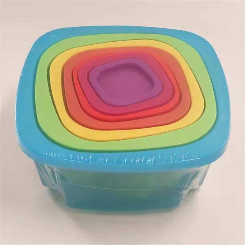 Foldable and shrinkable food storage container PP plastic fresh-keeping sealed storage box
