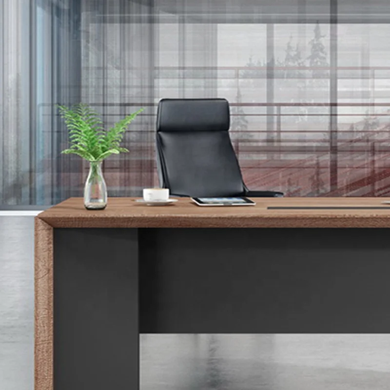 Офисная мебель в промышленном стиле стол руководителя WESOME деревянная коммерческая современная для кабинета раздвижная