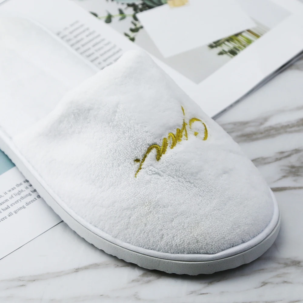 Abundant color available bio degradable hotel slippers slippers unisex white hotel