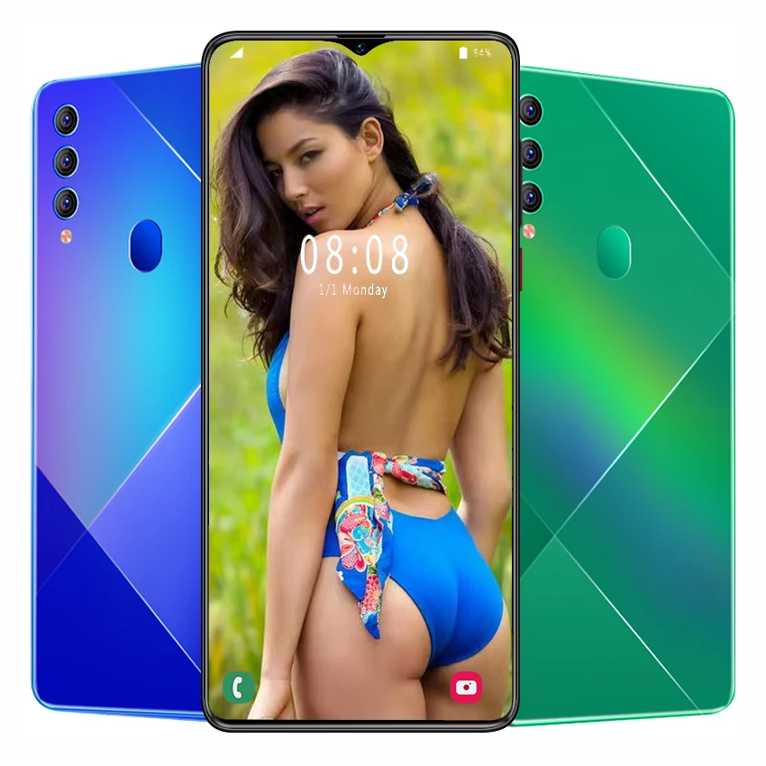 M90 + 6,7 дюйма полный экран Ультратонкий смартфон лицо/отпечаток пальца Hd камера Сотовый телефон
