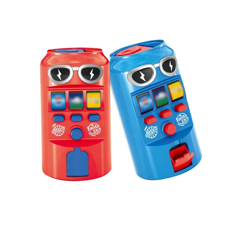 Hot sale Plastic Candy cartoon bottle toy Mini Vending Machine Gumball Dispenser Candy Toys