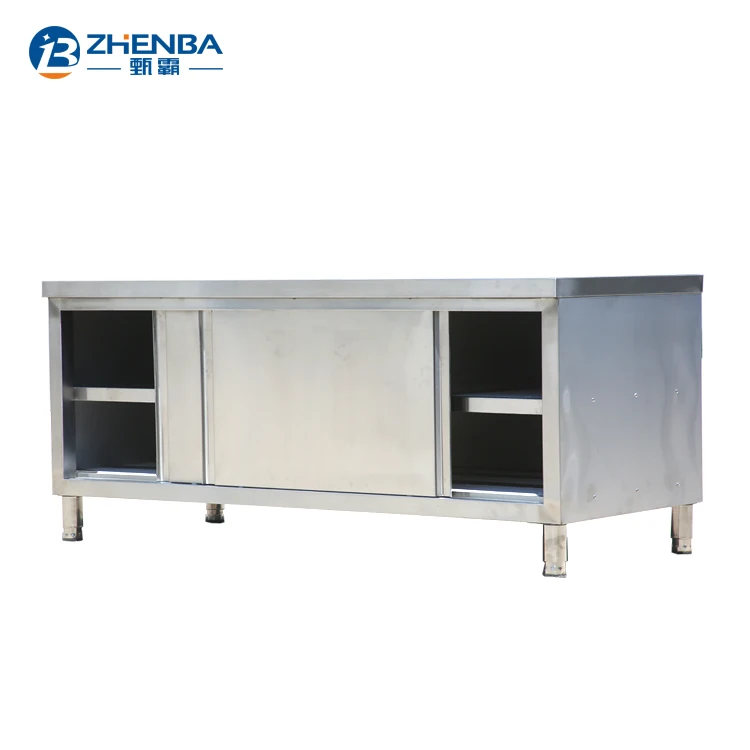  Best price kitchen worktable cabinet stainless steel restaurant working tables