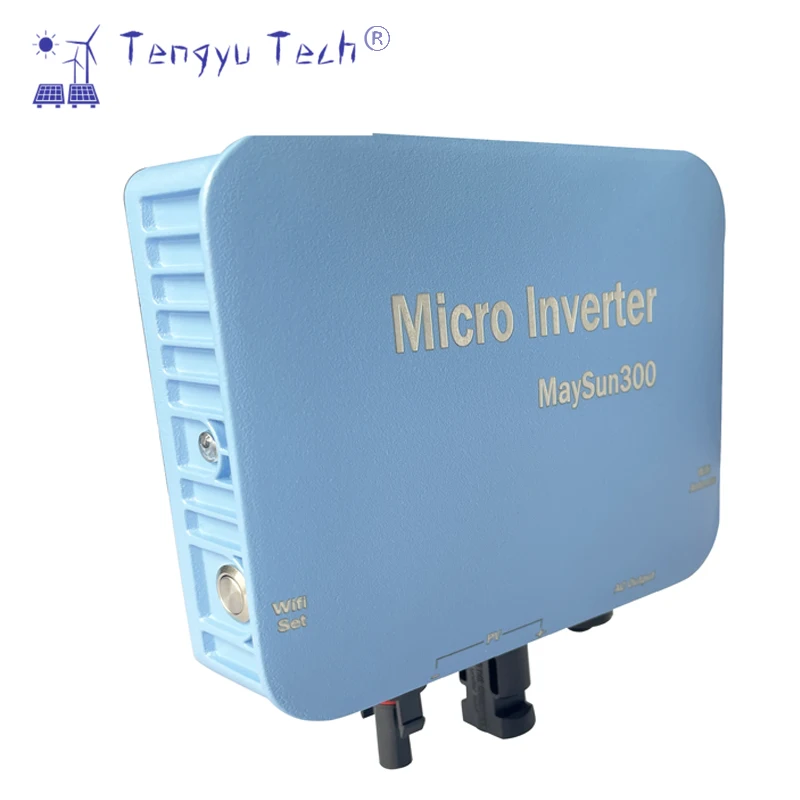 Tengyu Tech On Grid tie Solar Inverter App Monitoring  300W 350W 400W 500W Grid-connected Micro Inverter  120V/230V 50/60 Hz