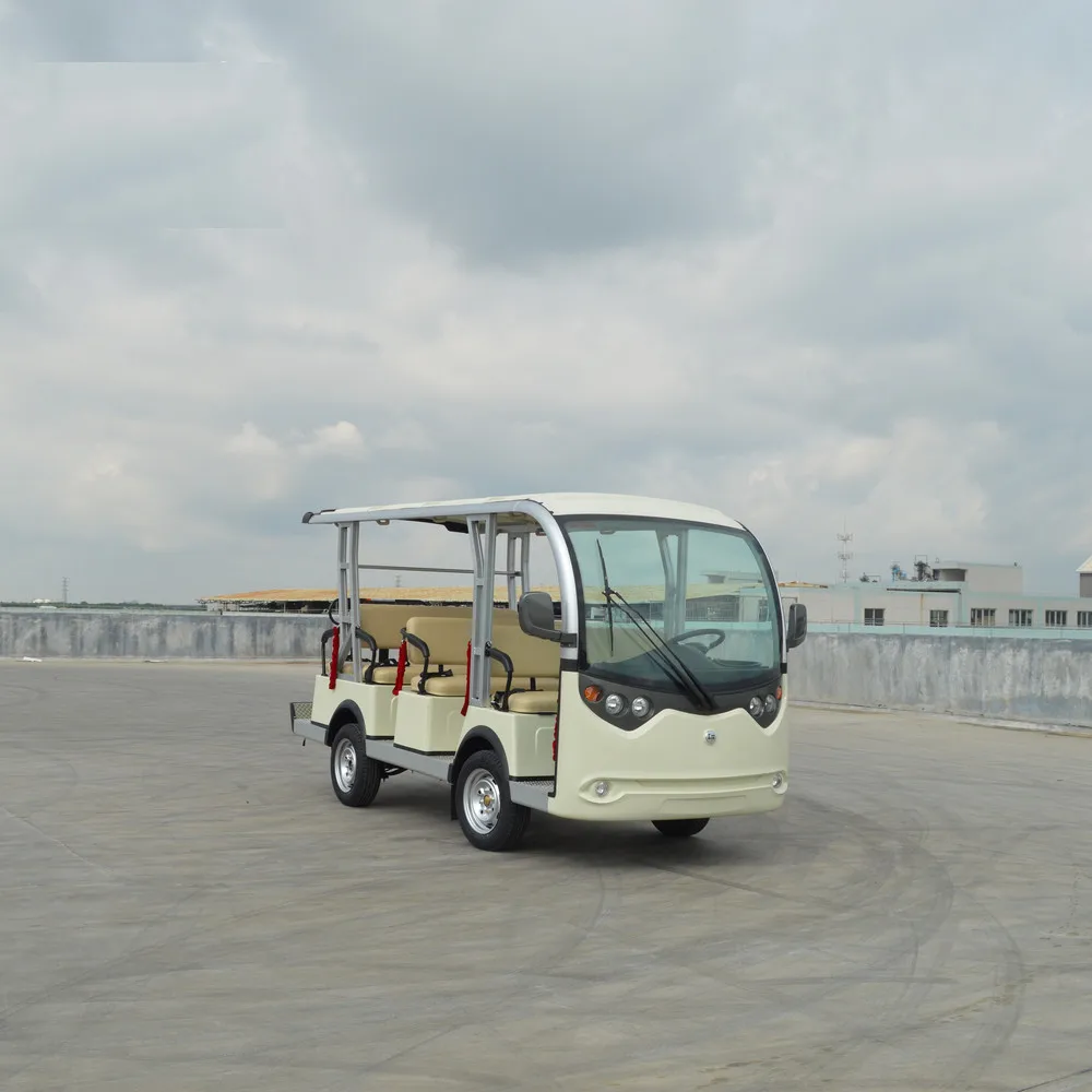 11 местный 48 В AC Система Электрический туристический автобус Гольф-автомобиль экскурсионная тележка без дверей (S8 + 3.C)