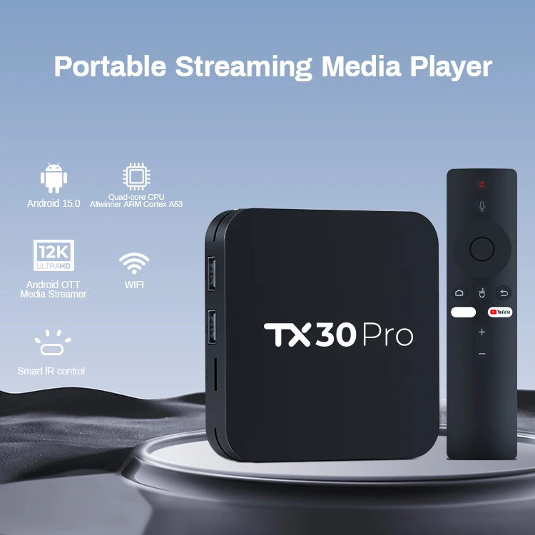 STB tvbox factory WF original media player smart set top box tv box android 15 tv box android 15