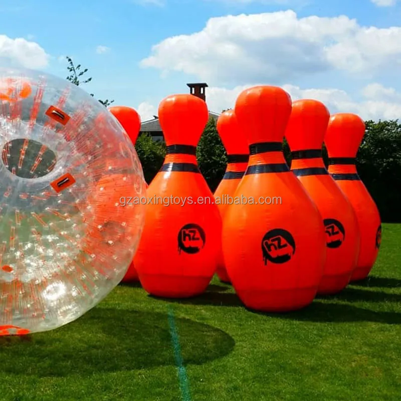Inflatable Human Zorb Bowling,Outdoor Large Grassland Bowling Balls Sports Games For Adults