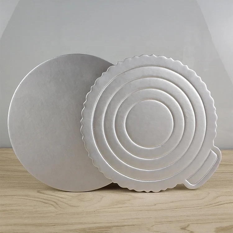 Оптовые золотые одноразовые большие бумажные доски для торта от поставщика