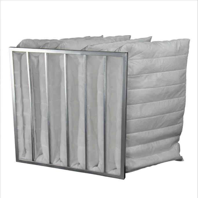 
Aluminum Frame Ventilation System Industrial Air Conditioning Bag Pocket Air Filter 