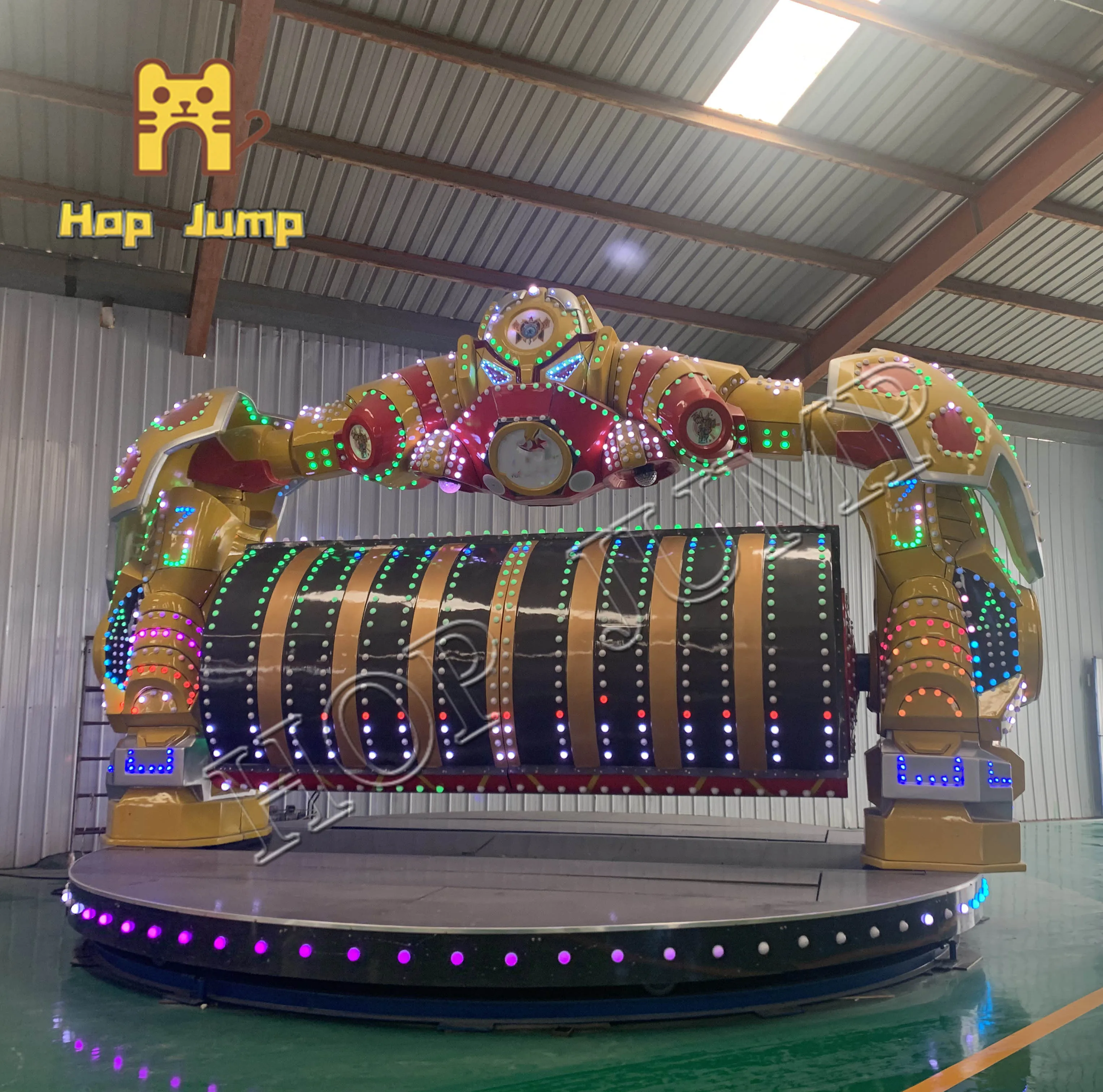 Extreme carnival rides amusement park  rides 360 degree rotation thrill mechanical combat police for adult