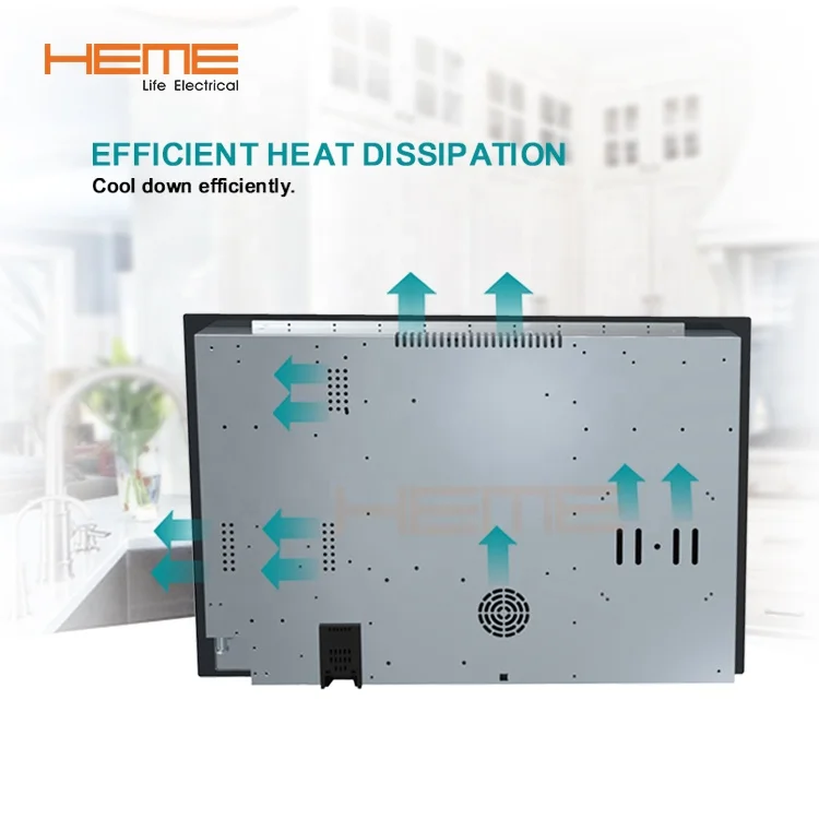 China Factory Home Kitchen Appliances Piano Cottura Ceramic 4 Burners Ceramic Glass Built-in Electric Cooker