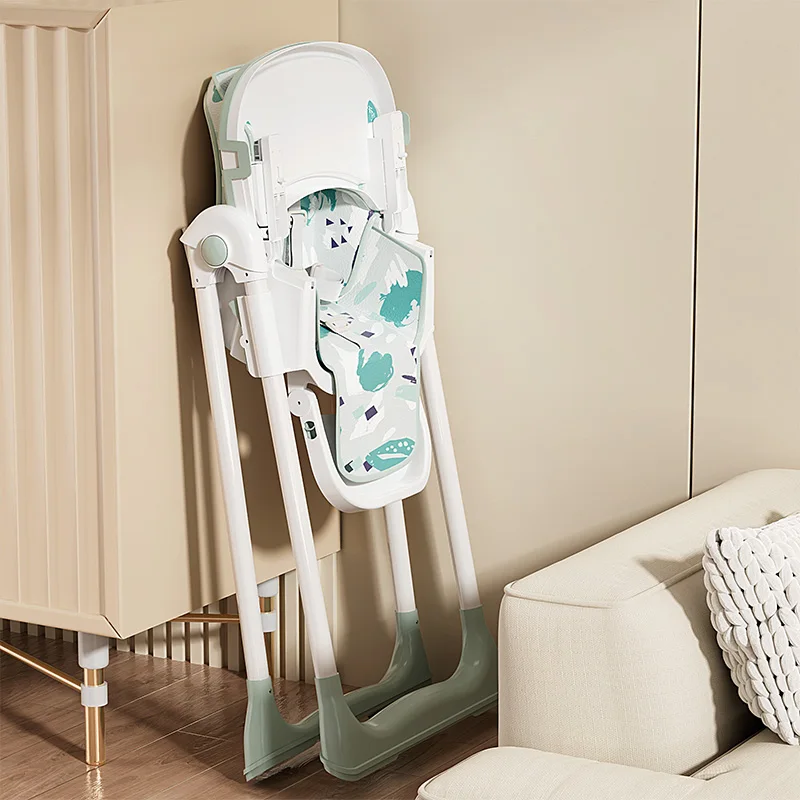 Stylish And Safe Infant Feeding Adjustable Height Dual Plate High Chair Infant Dining Chair