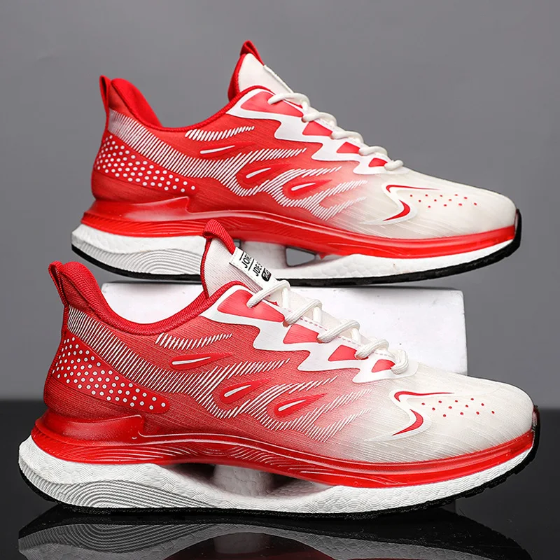 New fashion custom logo breathable casual shoes for men  sneaker walking running shoes