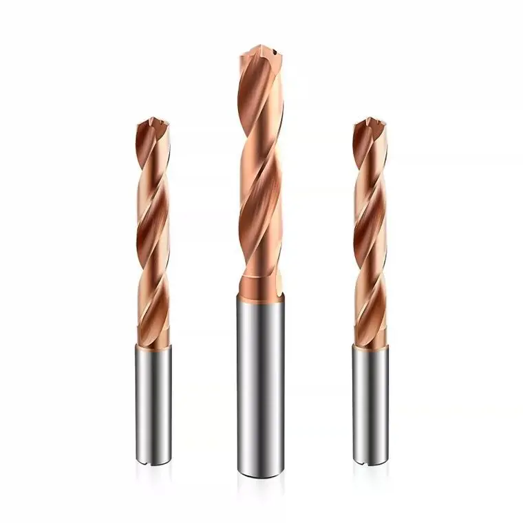 Cemented Carbide Cobalt Straight Shank Twist Drill Bits For Metal Stainless Steel Drilling