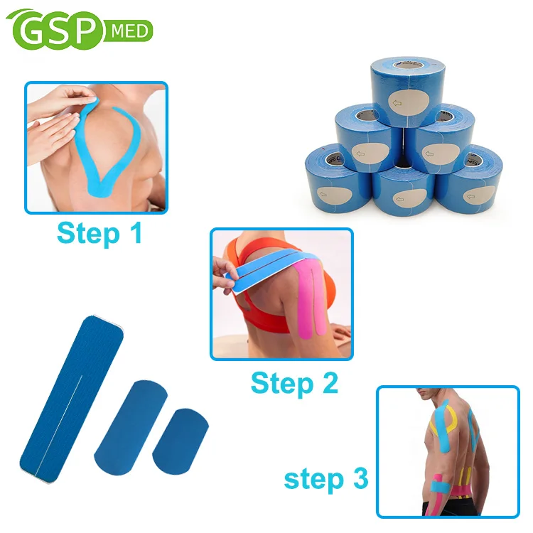 Cotton Shoulder Muscle Tape Waterproof Athletic Sports Tape OEM Accepted High Quality Elastic Custom Kinesiology Tape Wholesale
