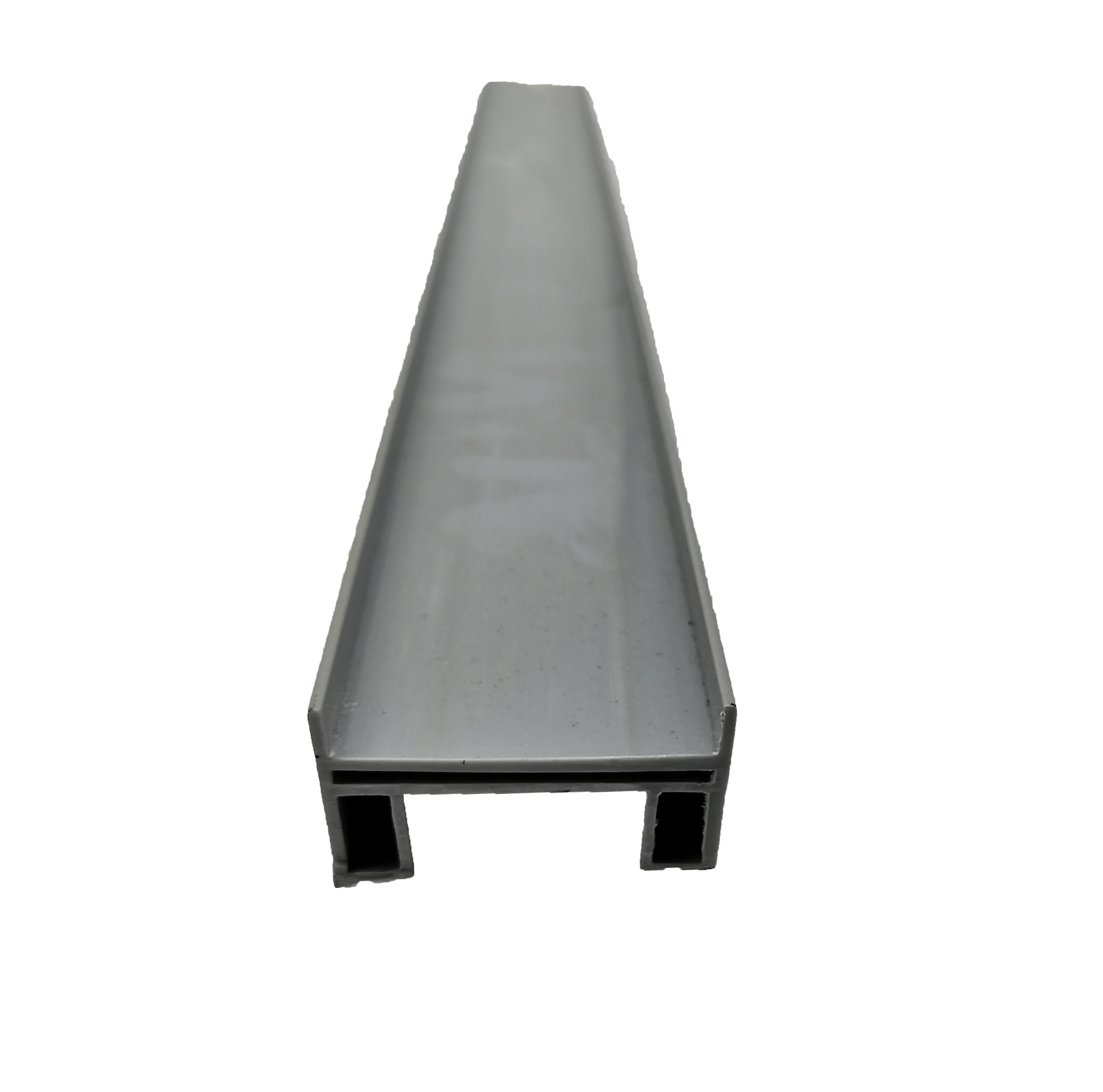 Custom Plastic PVC Extrusion profile U-shape Plastic frame Glossy surface black custom extruded hard pvc profiles
