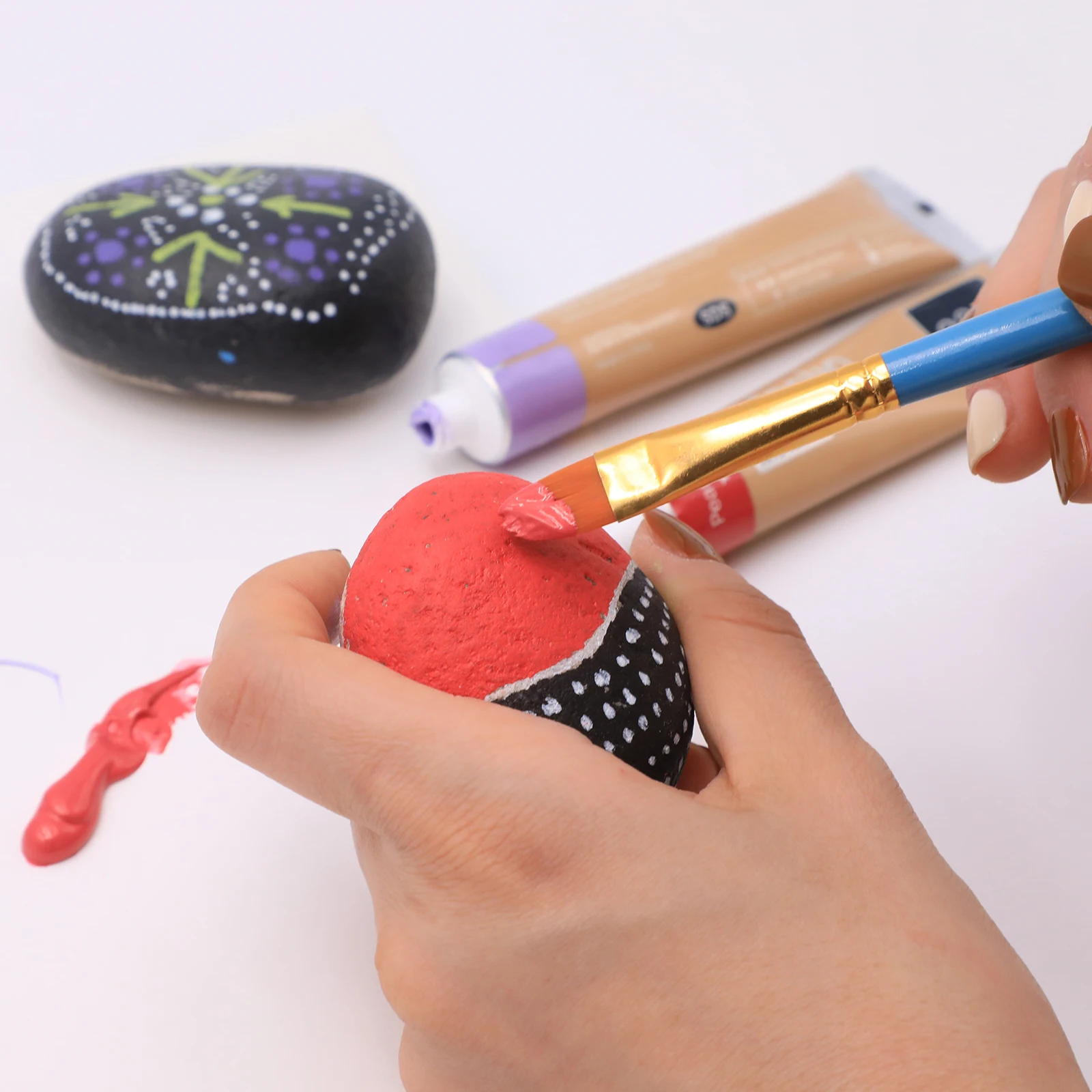 Набор художественной акриловой краски Artmate, 24 цвета металлик, 0,74 унций/22 мл, набор кистей, 10 шт., набор акриловых красок, акриловые краски