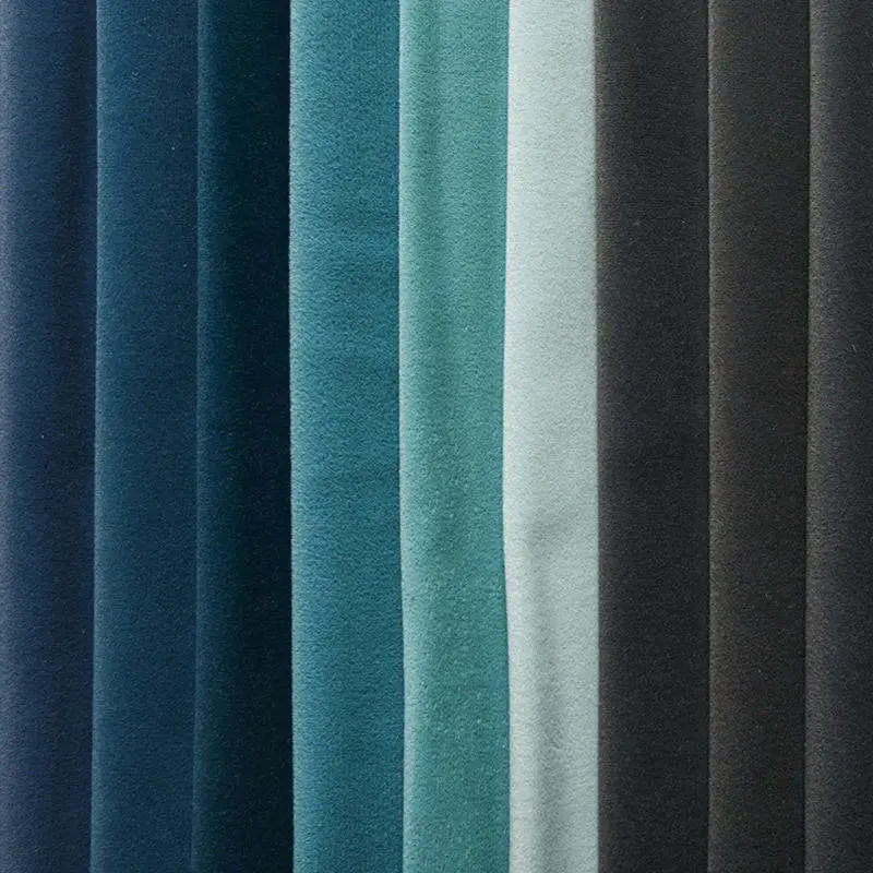 Factory Supply Stock Luxury Mosa Velvet Curtain Fabric Roll Textiles Hotel Curtain Fabric