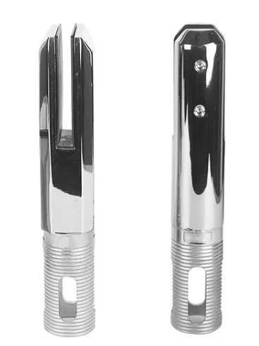 Modern Matt Black Glass Spigots Hotels SS304 Stainless Steel 2205 Glass Clip Railing Fence Handrail DIY Swimming Pools