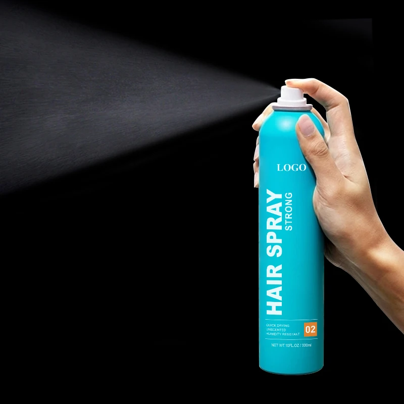 Factory OEM private label hair hold spray with argan oil quick dry and no sticky hair texture spray