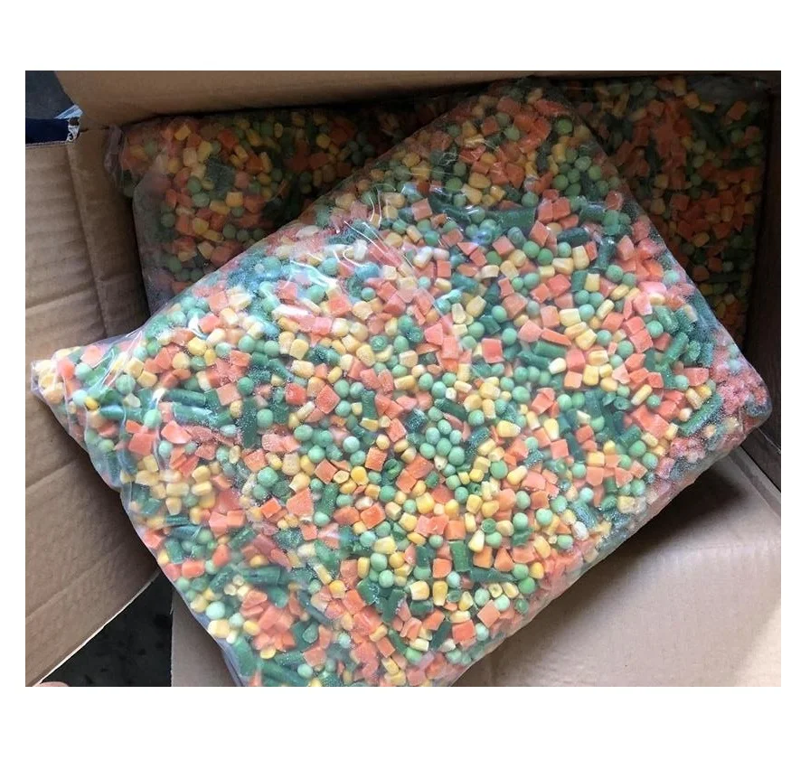 Frozen Mixed Vegetables IQF Freezed Carrot, Green Pea, Corn Good Price