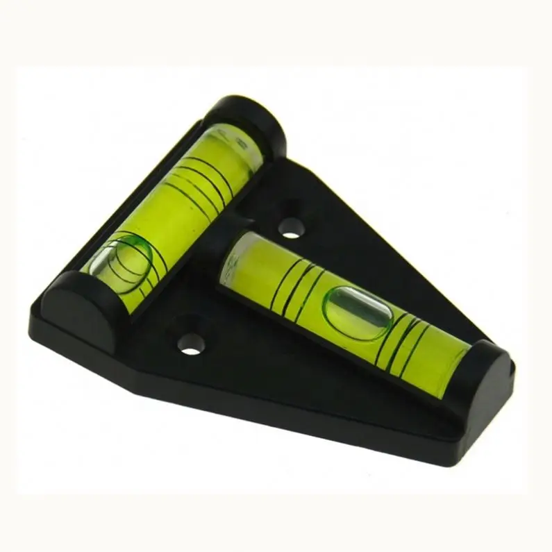 Small Square Bracket acrylic T-Type Mini plastic Spirit Level triangle Calibrator PMMMA Horizontal Bubble Balancer Triangle