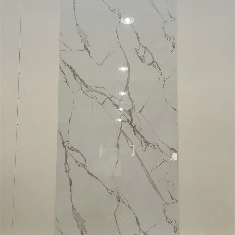 Marble Wood Veneer Wall Decorative Bamboo Fiber Composite Wall Panel For Hotel For Living Room