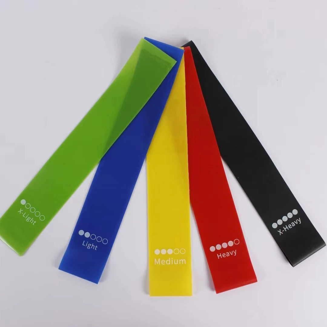 Custom Logo Elastic loop Resistance Bands for Fitness Bandas Elastica Gym Workout Exercise Latex nature rubber Resistance Bands