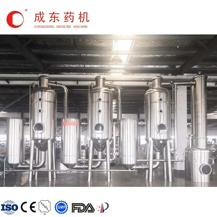 SJZ-3000 Triple Effect Falling Film Concentrator / Evaporator for Herbal Extract