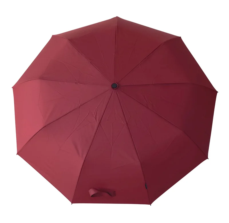 Custom Logo Automatic Open 9ribs Compact Travel Rain Fold Umbrella
