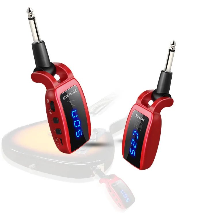 
 UHF гитарный передатчик приемник беспроводной гитарный передатчик 20 метров дистанционная гитарная Беспроводная система  