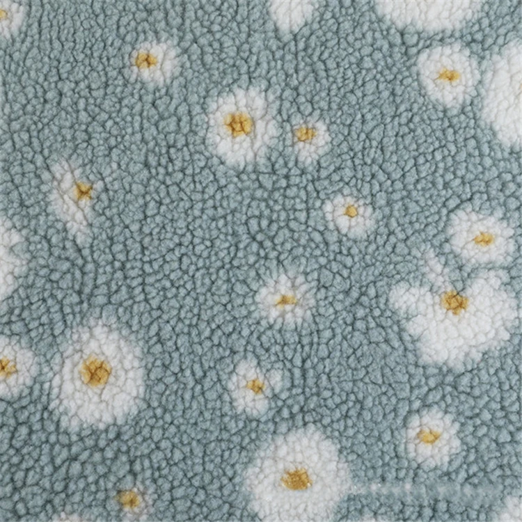 
New wholesale jacquard grain lamb cashmere autumn and winter home clothes Pajama sweater toy hometextile fabric 