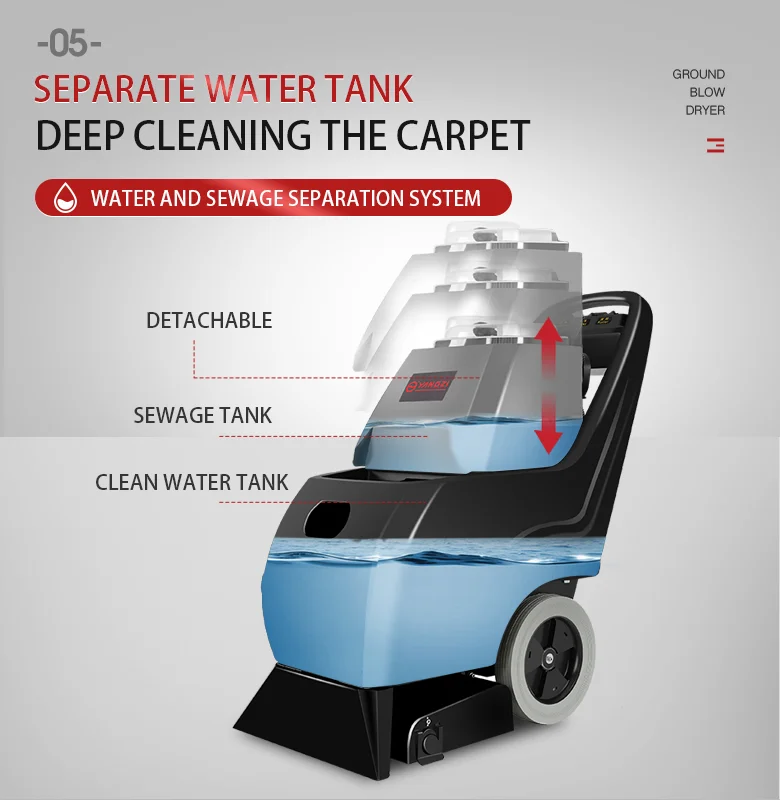 Yangzi DT1 Commercial Automatic Carpet And Rug Washing Machine Dry Foam Carpet Extractor Cleaning Machine