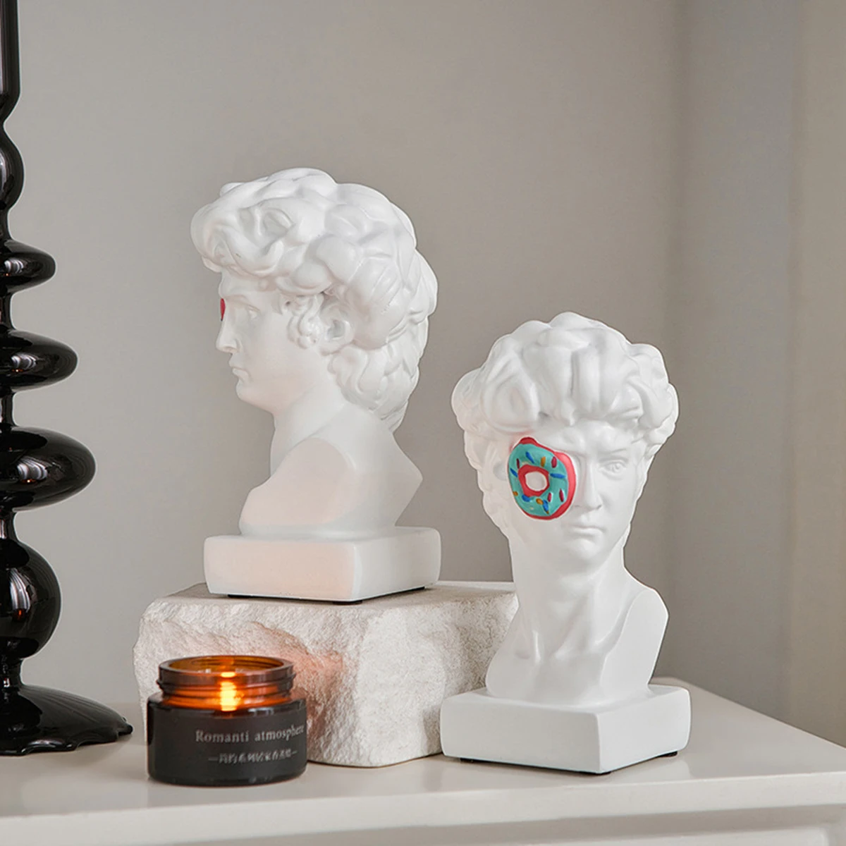 modern greek sculpture donut david resin ornament Figurine For Art & Collectible for home accessory decoration