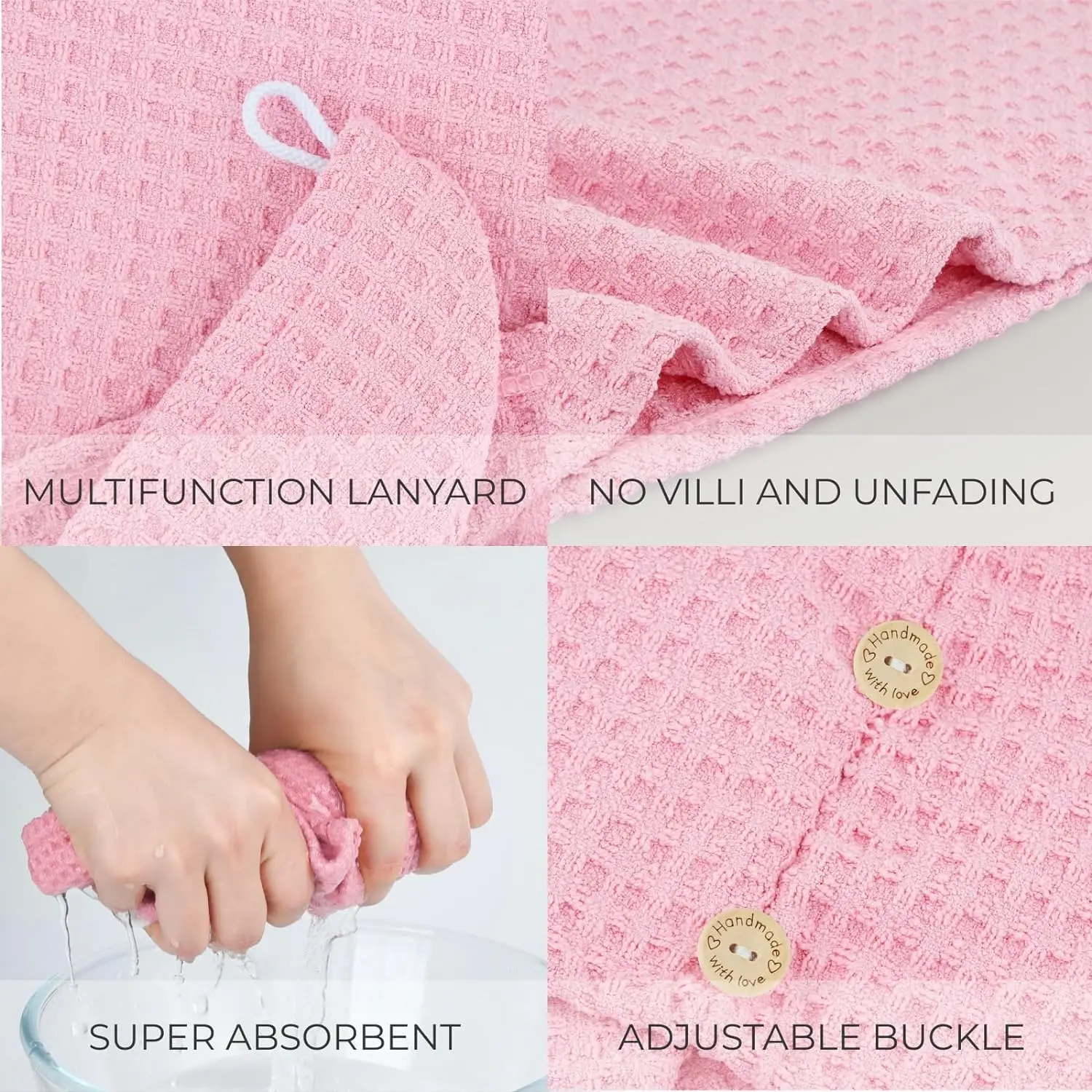 Super absorbent drying hair waffle towel microfiber serviette pour cheveux salon turban hair dry wrap towel