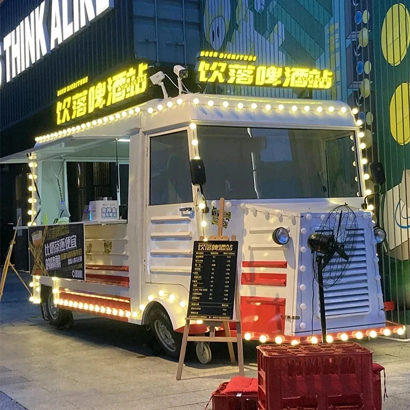 Electric Vintage Hot Selling Ce Certificate Coffee Vending Panini Chinese Food Van Citroen Popular Food Trailer With Kitchen