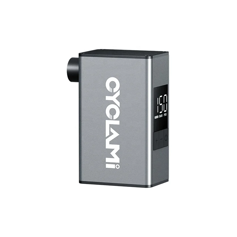 CYCLAMI Mini Bike Pump A3 Max Air Pump with Display 150 PSI Portable Mini Bicycle Inflator SV FV Valve Road MTB Bike Mini Pump