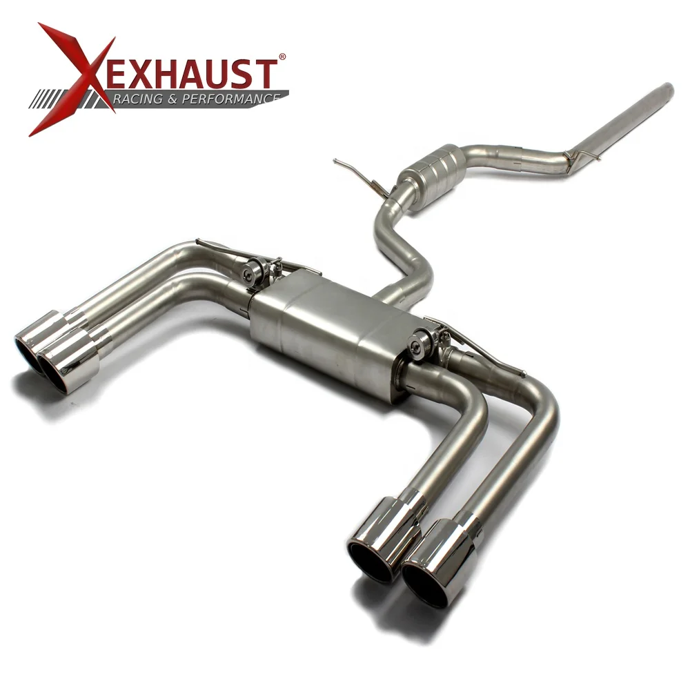 For Audi A3 1.4T 1.8T 2.0T 2015 catback exhaust pipes exhaust tip valvetronic exhaust muffler downpipe