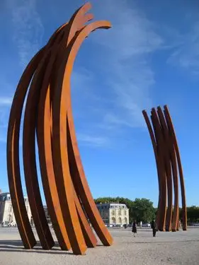 Современная наружная садовая металлическая декоративная стальная скульптура