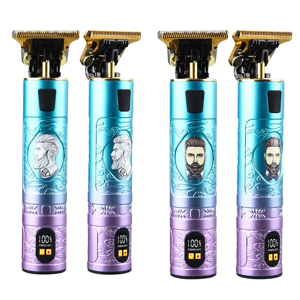 New Rechargeable T9 Baldheaded Hair Clipper Electric Hair Trimmer Cordless Shaver Trimmer Men Barber Hair Cutting Machine Safety