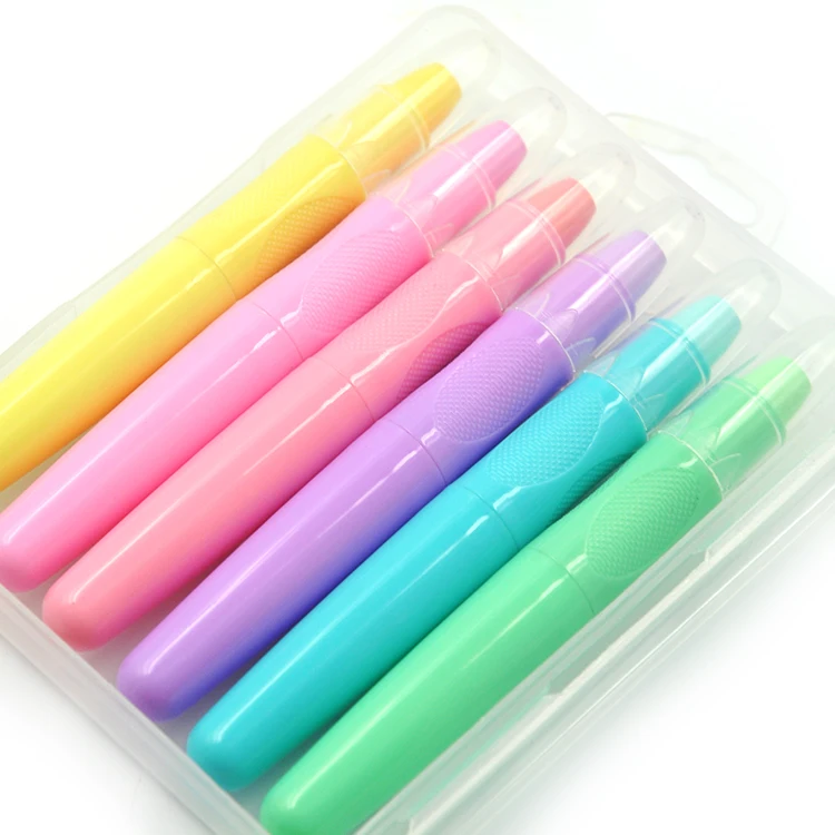 washable crayons new good quality with 6 warmer colors silky crayon
