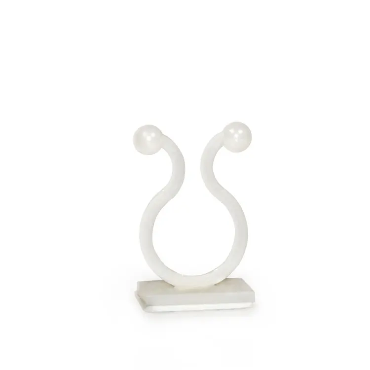 U-shaped cable tie mount high quality Nylon 66 twist tie white insulation tie mount