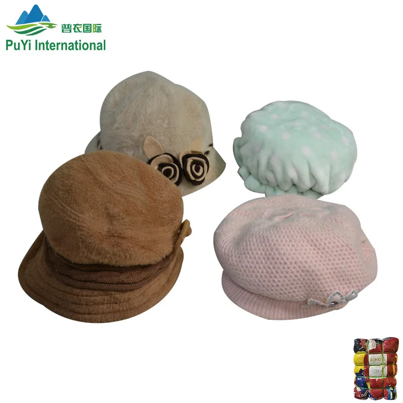 headgear Wholesale winter wool cap warm korea used hat second hand thrift bales 45kg