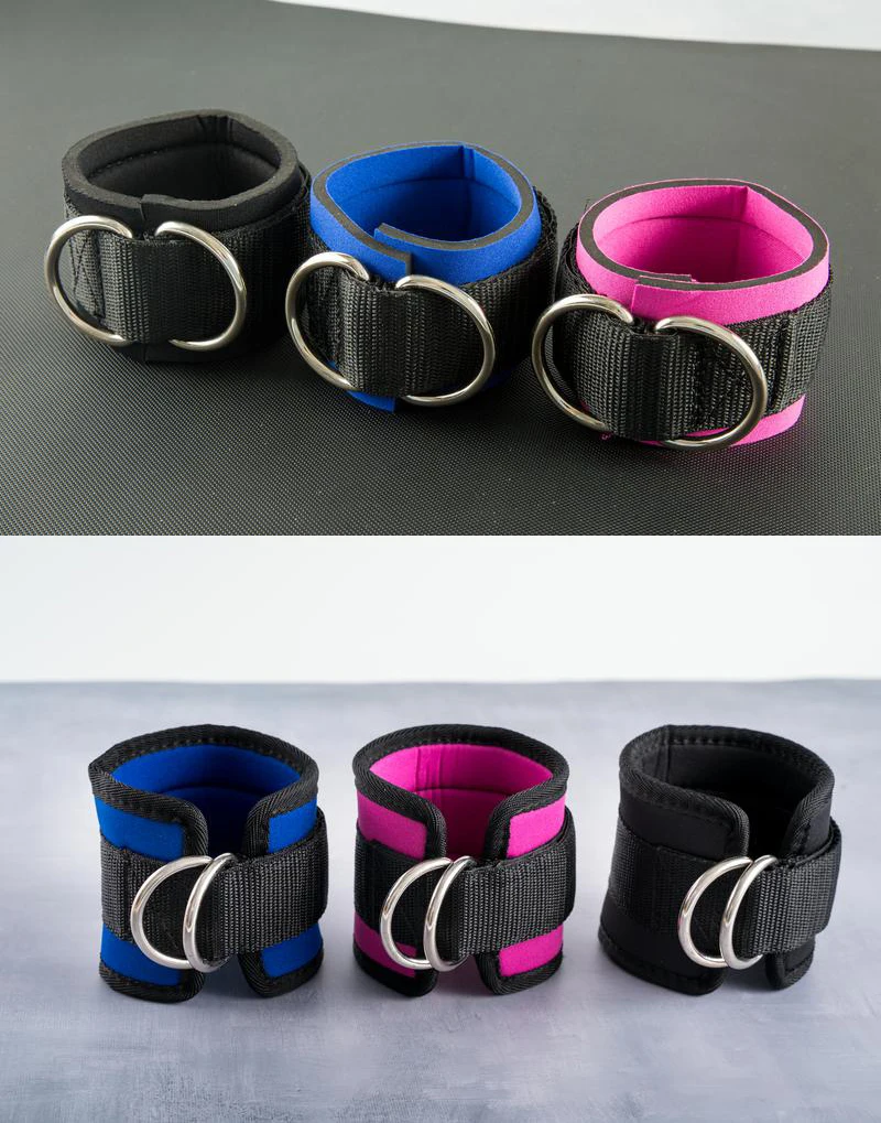 High Quality Neoprene Padded Ankle Cuffs Hot Sale Gym Training Exercise Accessories for Cable Machines and Basketball