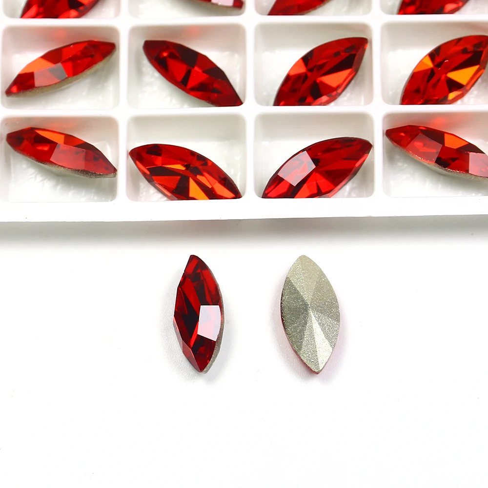 Horse Eye rhinestones pointback K9 fancy stone wholesale lead-free crystal stone beads for jewelry pendant garment accessories