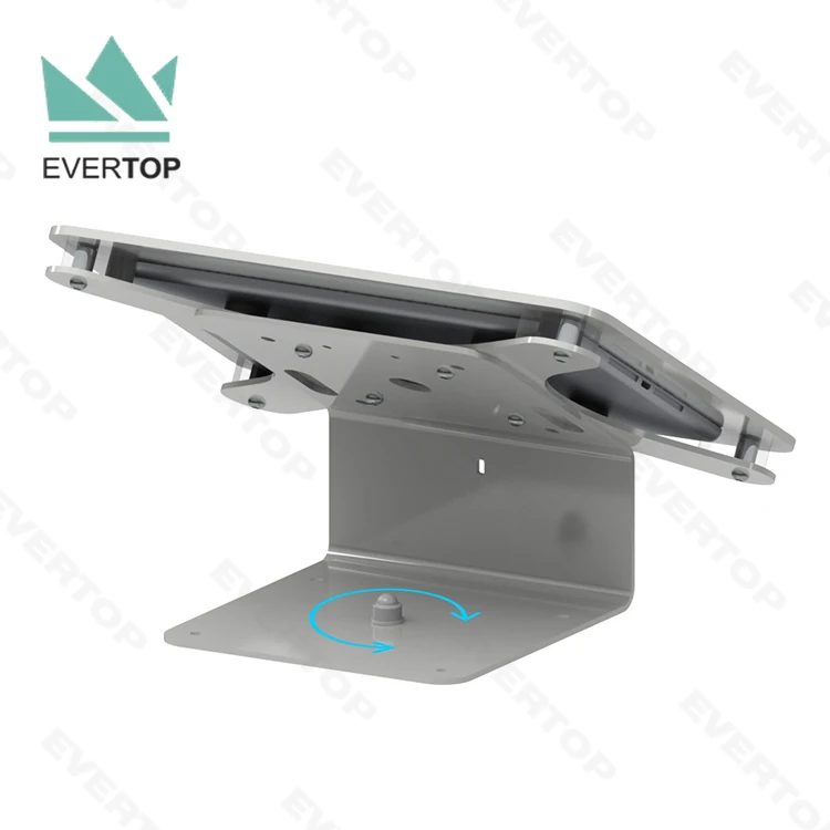 LST02-B Table POS Survey iPad Kiosk Enclosure Stand for Ipad air Pro 2020 Samsung Galaxy Tab A,Tab S2 Tablet Kiosk Display Stand